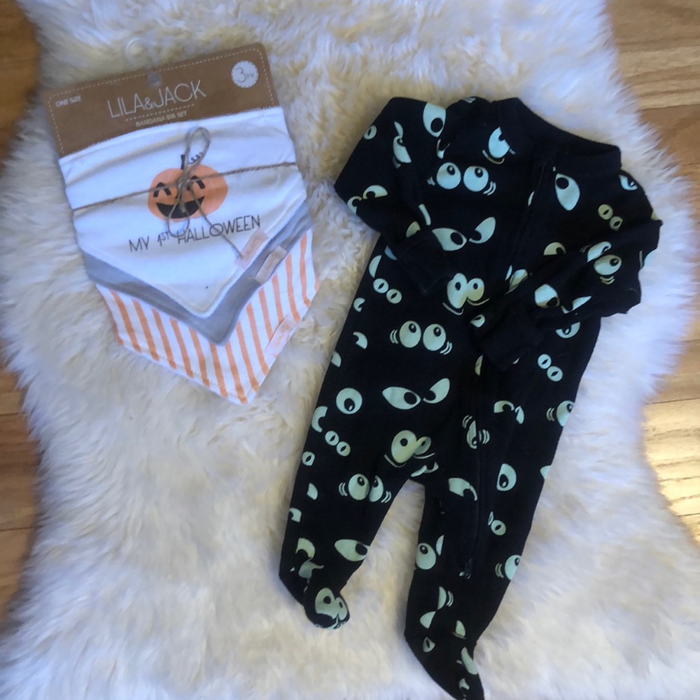 Glow in the Dark Halloween Onesie Bundle